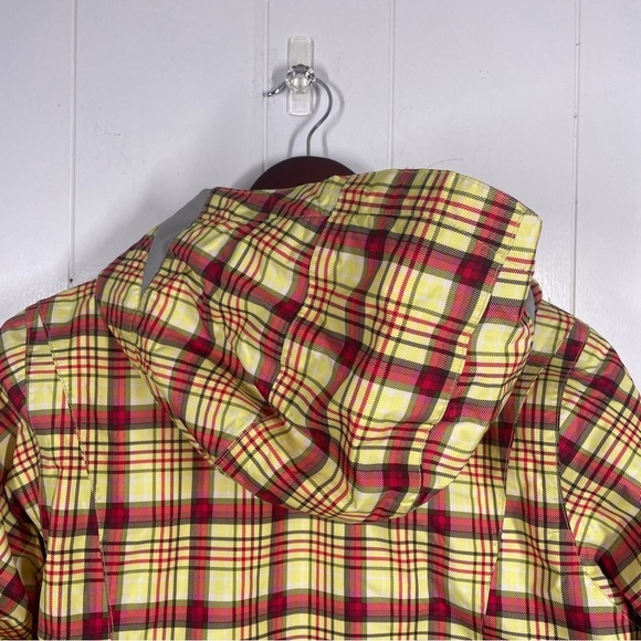 Burton Pink and Yellow Dry Ride Quilted Hooded Jacket Extra Large: (18) - Picture 4 of 10